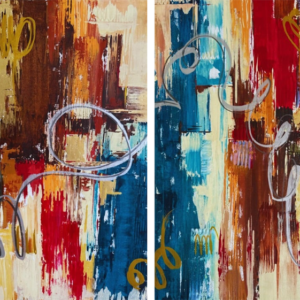 “What Looked the Same, But Was Never Again” (diptych) - 2025